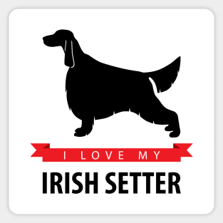 I Love My Irish Setter Sticker